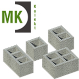 Konekt blocks with ventilation channels category