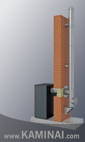 Stainless steel chimney system - MK KOLEKT Inovx, for all kinds of fuel