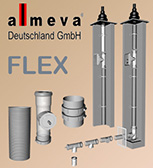 Almeva FLEX - flexible gas flue system